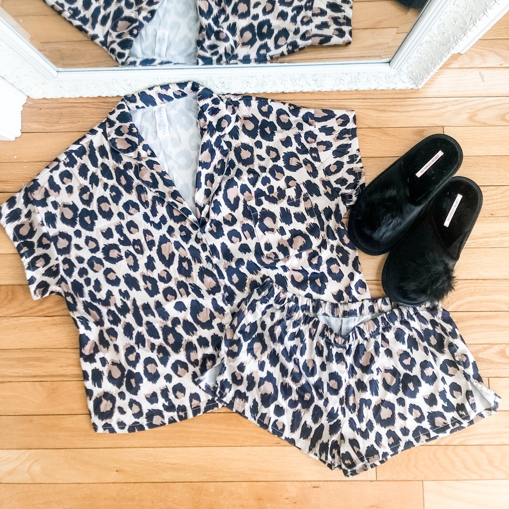 Silky Leopard PJ Set